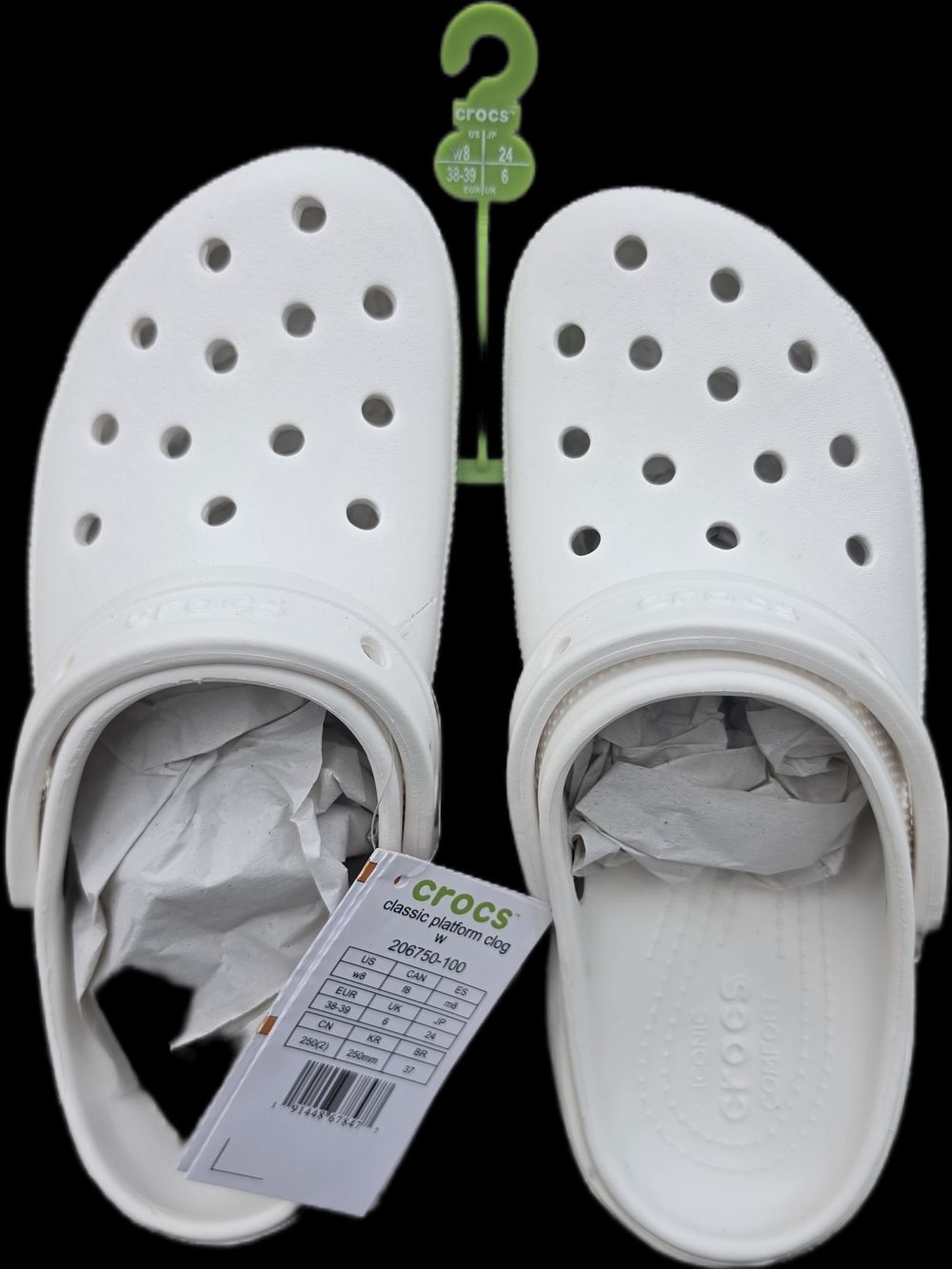 Crocs Classic Platform Clog. Womens Size 8 - Picture 4 of 4